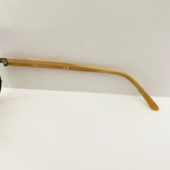 Dolce And Gabbana Pilot Aviator Beige Sunglasses Women's Fit 6047 w/Box & Bag - Picture 14 of 15